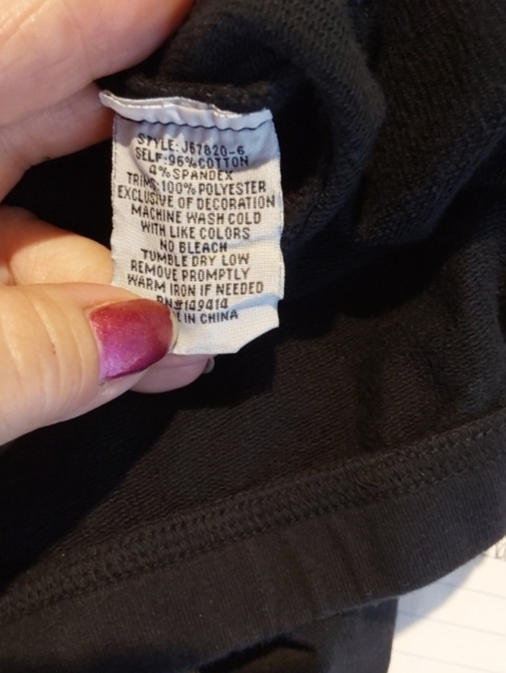 Johnny Was| Celestial Embroidered Black Leggings Multi Color Moon Star Boho XL - Picture 10 of 10